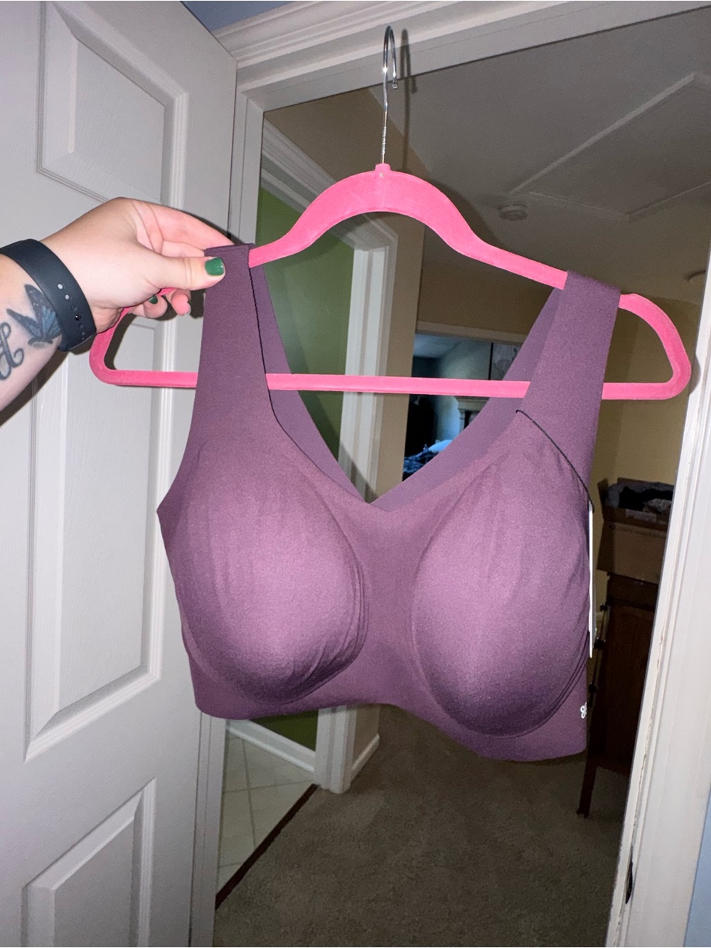 Honeylove Seamless Wireless Bra in Plum